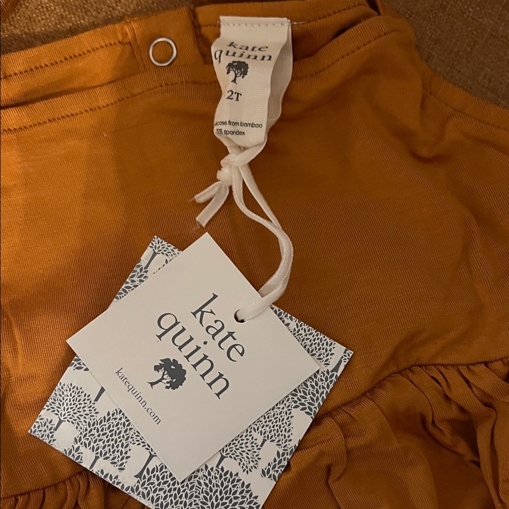 Kate Quinn Rust Ruffle Jumpsuit - Picture 2 of 5